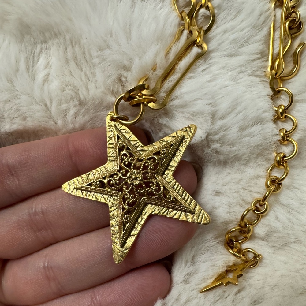 NEVER WORN BRAND NEW Brinker & Eliza gold color necklace, adjustable chain